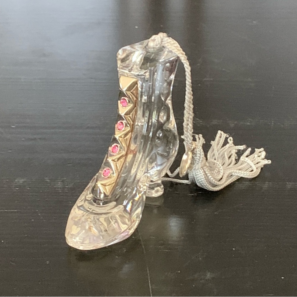 NIB - Lenox Turn of the Century Boot Pave Jewels Crystal Shoe Ornament